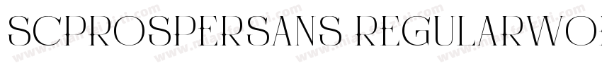 SCProsperSans Regularwoff2字体转换